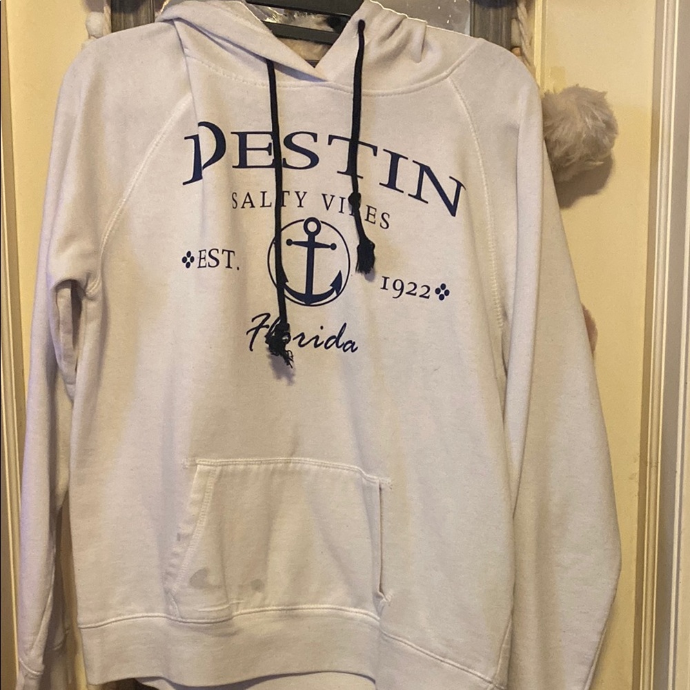 White beach Hoodie Destin